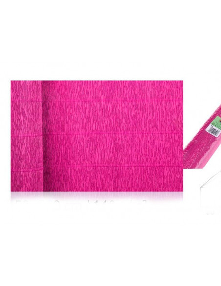 Papel Crepé para manualidades fucsia