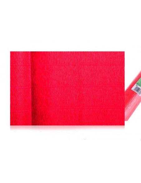 Papel Crepé para manualidades rojo