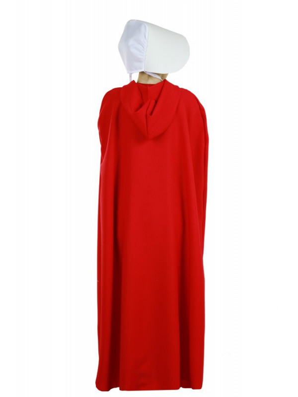 Capa larga roja trasera