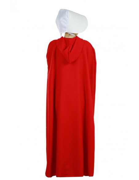 Capa larga roja trasera