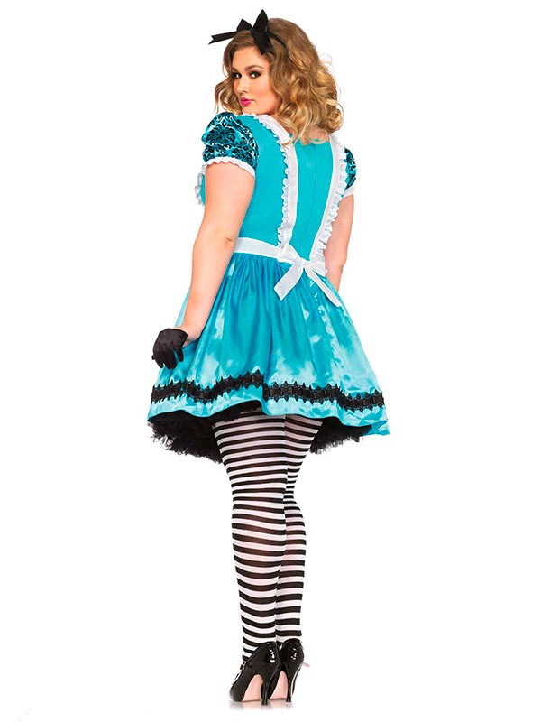 Disfraz de Alicia Deluxe talla grande espalda