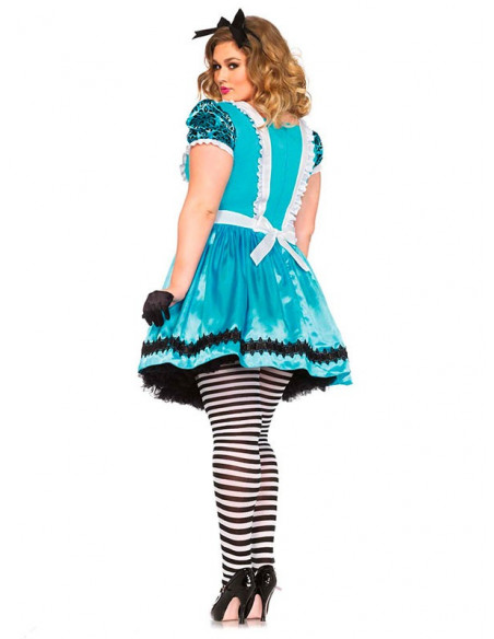 Disfraz de Alicia Deluxe talla grande espalda