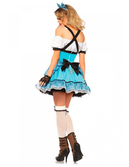 Disfraz de Alicia Deluxe para mujer espalda