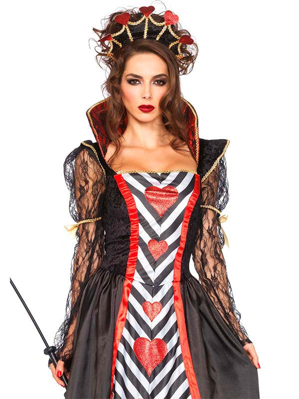 Disfraz Dama de Corazones Deluxe detalles