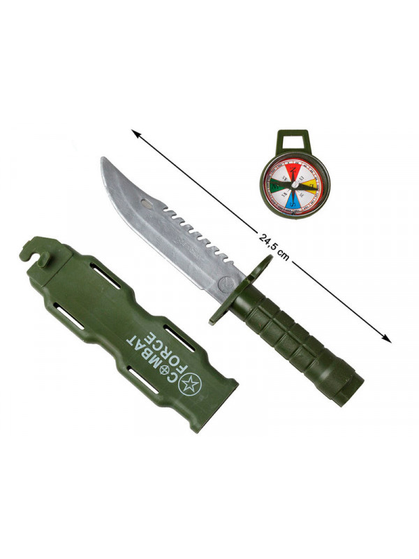 Cuchillo militar con brújula