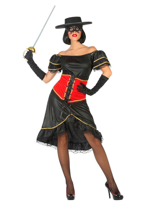 Disfraz bandida para mujer
