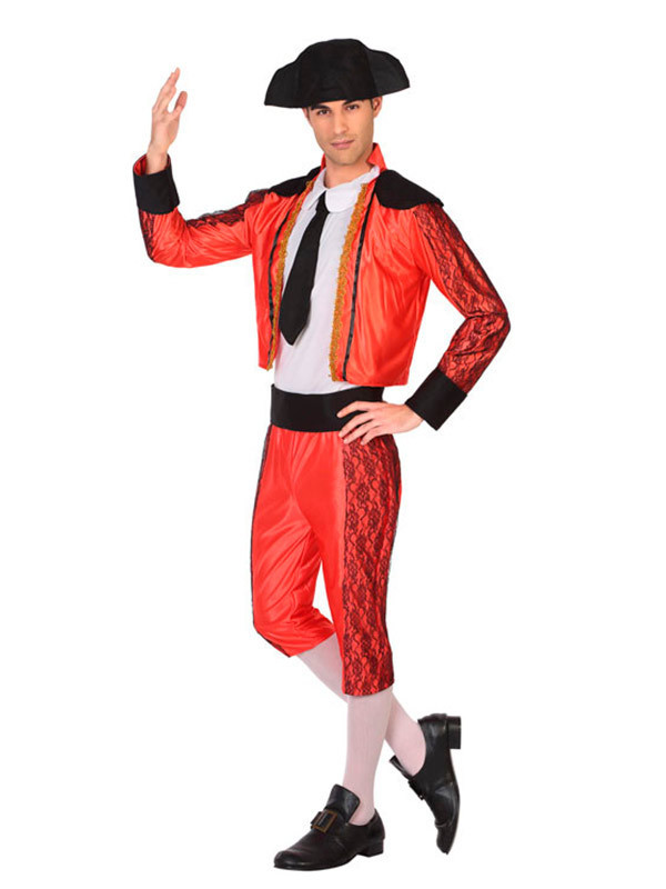 Disfraz torero rojo para hombre