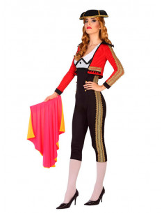 Disfraz torera roja para mujer