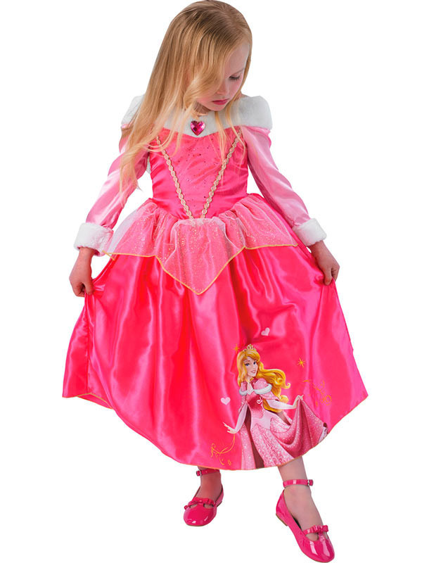 Disfraz Bella Durmiente Winter niña detalle