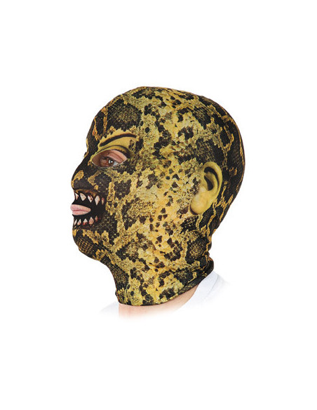Máscara de serpiente licra lateral