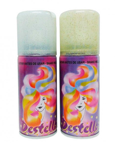 Spray laca glitter metalizado