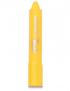 Barra maquillaje amarilla con aplicador