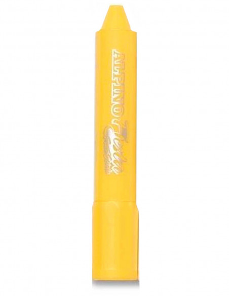 Barra maquillaje amarilla con aplicador