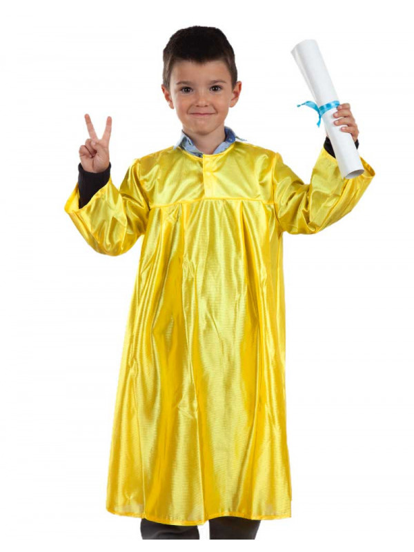 Toga graduación infantil amarilla