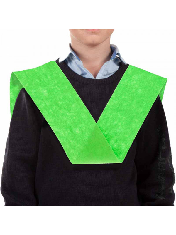 Banda de graduación verde fosforita