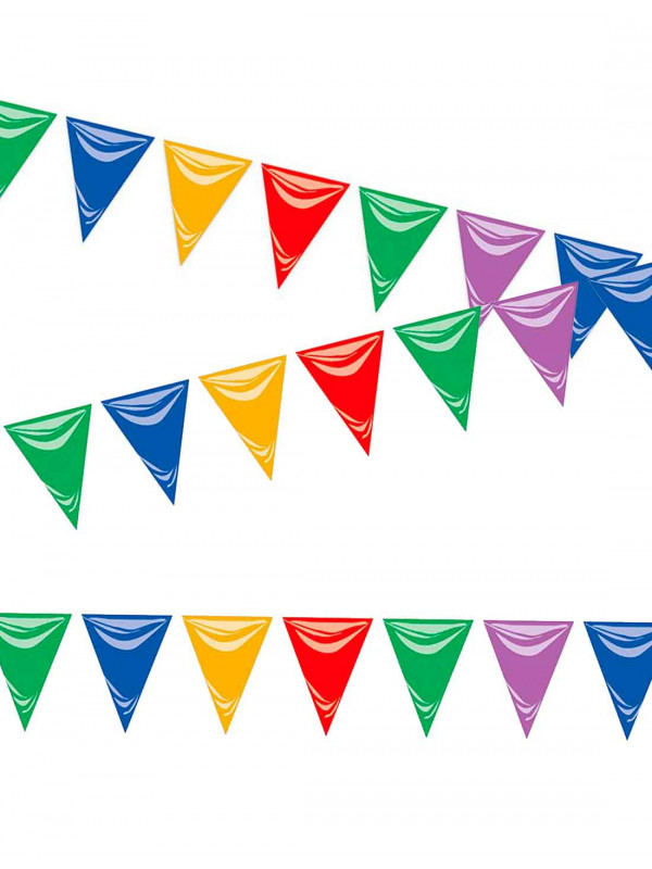 Gallardete triangular multicolor