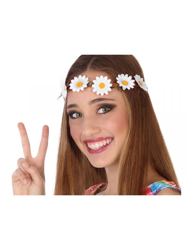 Cinta de margaritas hippie