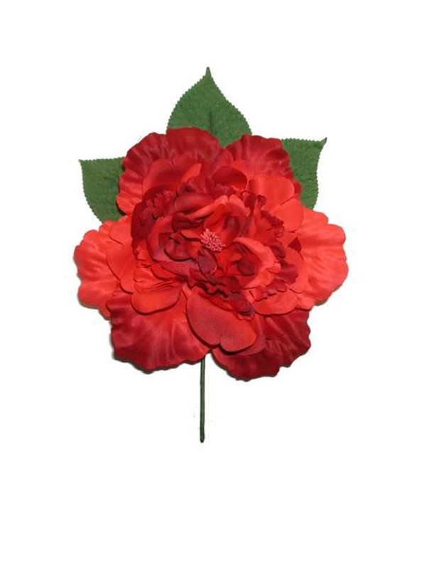 Flor flamenca grande granate