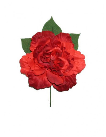 Flor flamenca grande granate