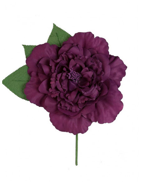 Flor flamenca grande morada
