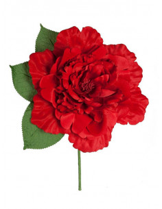 Flor flamenca grande roja