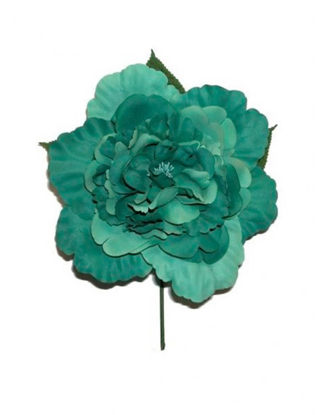 Flor flamenca grande verde mar