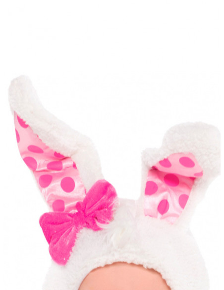 Disfraz conejito blanco para bebé orejitas