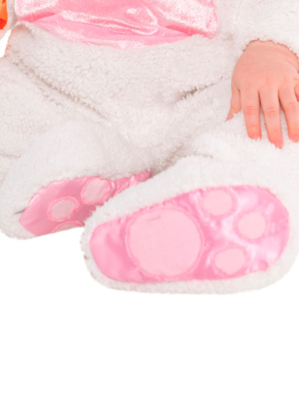 Disfraz conejito blanco para bebé pies