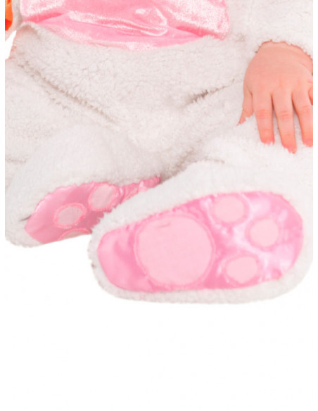 Disfraz conejito blanco para bebé pies