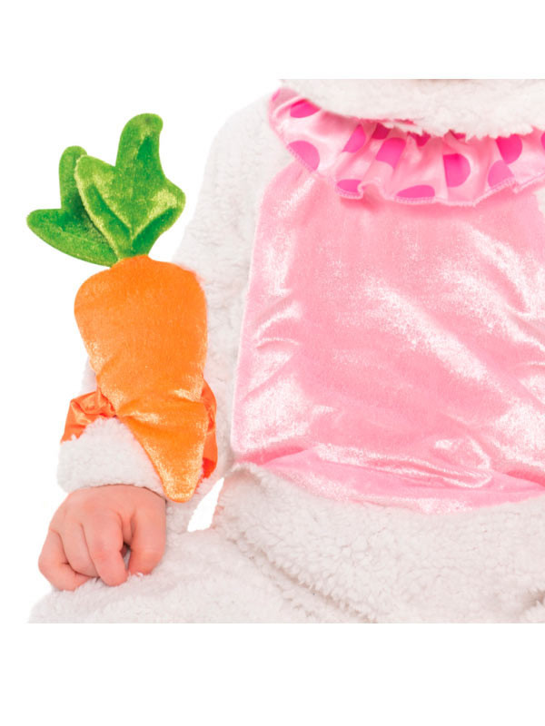 Disfraz conejito blanco para bebé zanahoria