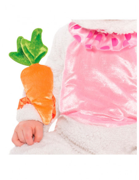 Disfraz conejito blanco para bebé zanahoria