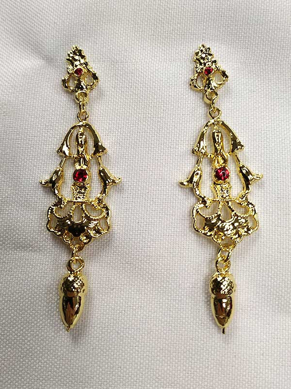 Pendientes regionales dorados 15767