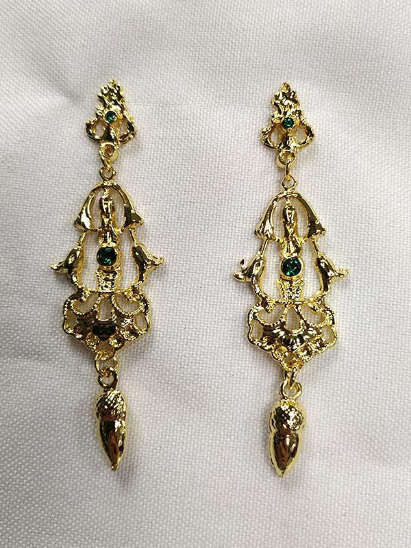 Pendientes regionales dorados 15767