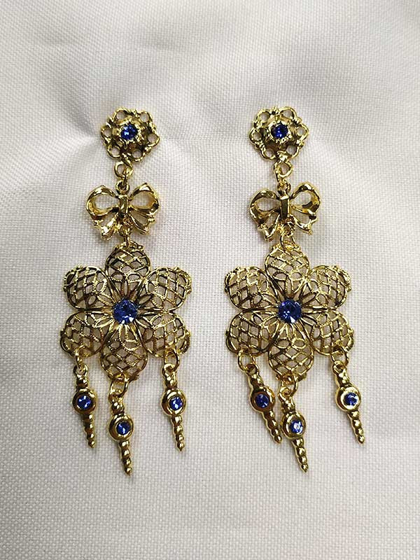 Pendientes dorados regionales 17322
