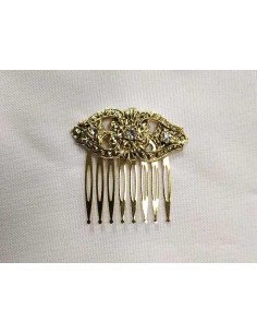 Peineta dorada para traje regional 14259 roja 2