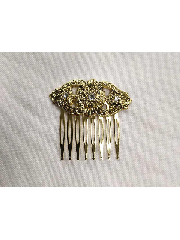 Peineta dorada para traje regional 14259 blanca