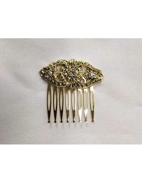 Peineta dorada para traje regional 14259 blanca