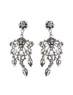 Pendiente regional plata 12956 azul 2