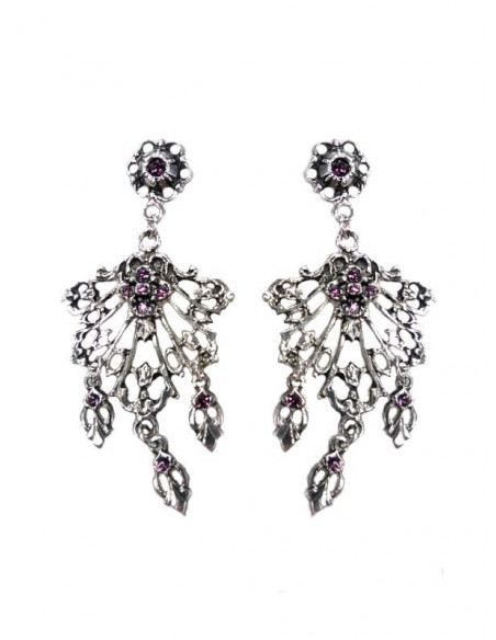 Pendiente regional plata 12956 morado