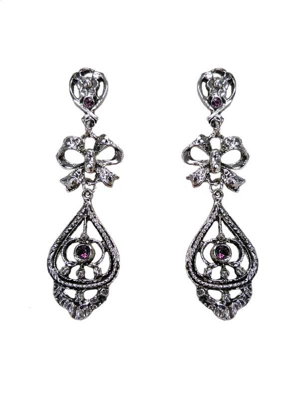 Pendiente regional con lazo 17178 morado