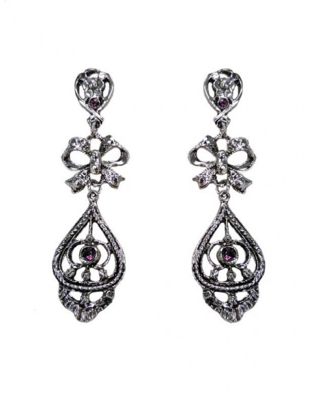 Pendiente regional con lazo 17178 morado