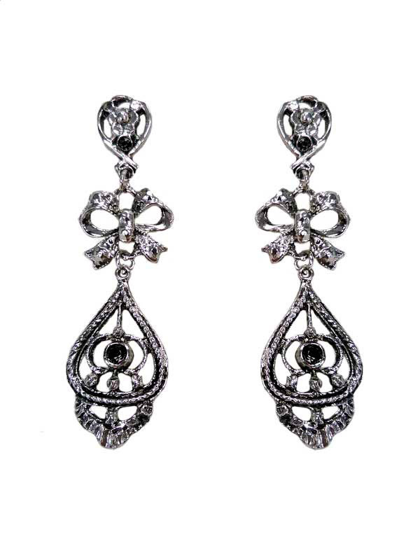 Pendiente regional con lazo 17178 negro