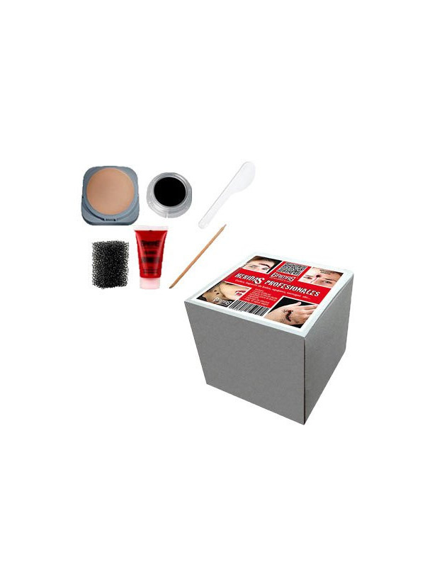 Kit maquillaje heridas Halloween contenido