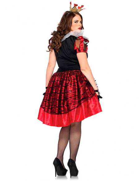 Disfraz Reina Roja talla grande espalda