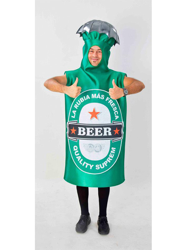 Disfraz Botella de cerveza adulto