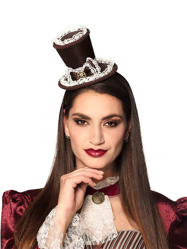 Mini chistera Steampunk puntilla mujer