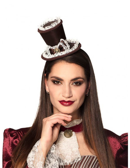 Mini chistera Steampunk puntilla mujer