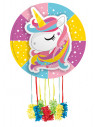 Piñata licorne arc-en-ciel