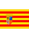 Bandera Aragón con escudo