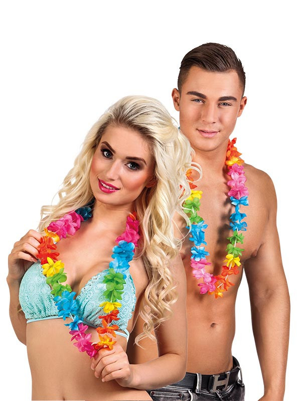 25 collares hawaianos